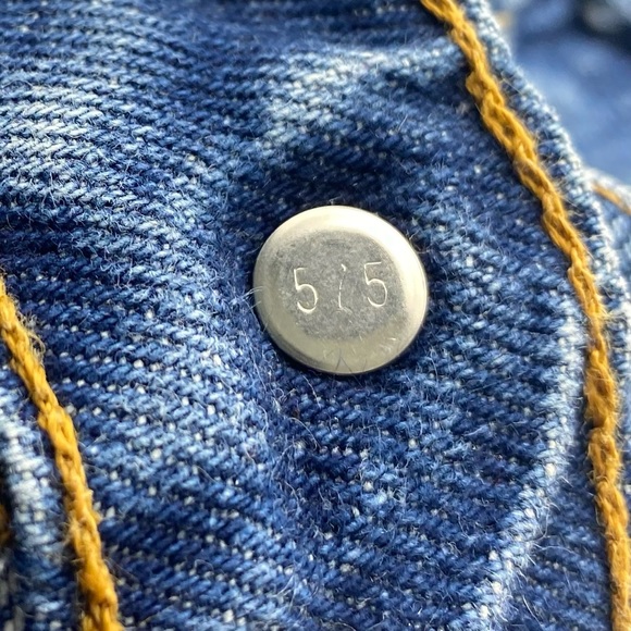 Vintage 1994 Levi’s Orange Tab 505s Regular Fit Straight Leg Medium Wash Jeans - Picture 8 of 15